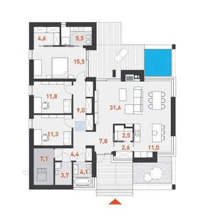 foto Nový RD 4kk na pozemku 850m² Velké Přílepy
