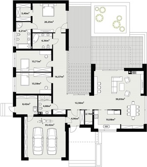 foto Nový velkoprostorový RD 4kk/2G na pozemku 890m² Velké Přílepy