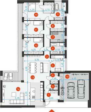 foto Nový prostorný RD 5kk/2G na pozemku 940m² Velké Přílepy